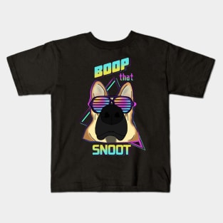 boop that snoot - german shepherd Kids T-Shirt